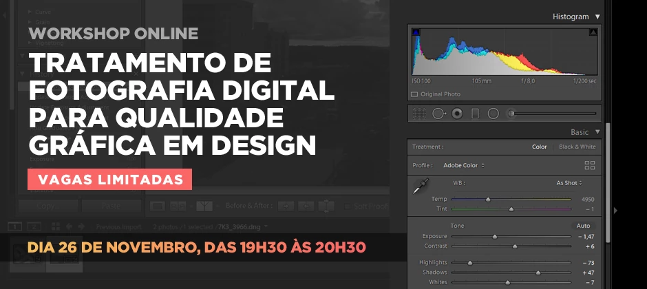 Workshop de Tratamento de Fotografia Digital para Qualidade Gráfica em Design