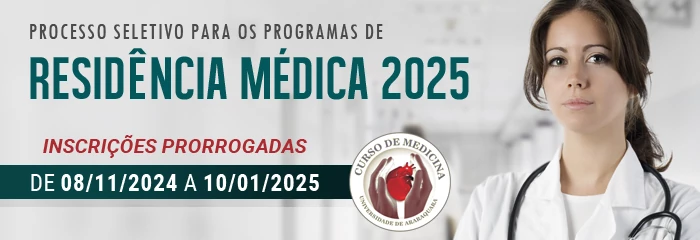 Banner de divulgao do Processo Seletivo para Residncia Mdica 2025