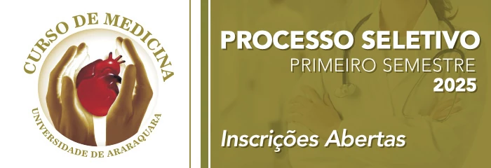 Banner de divulgao do Processo Seletivo Medicina Primeiro Semestre 2025