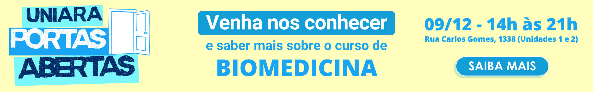 Uniara Portas Abertas - Biomedicina (versão desktop)